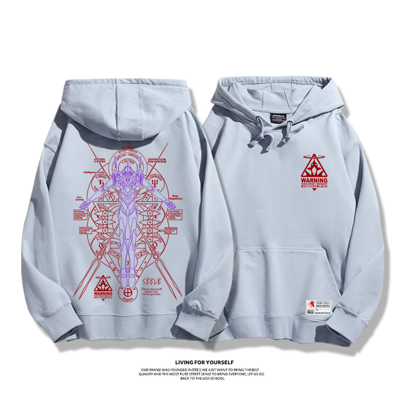 新世紀福音戰士新款 親子情侶男女款連帽衛衣-CASEZONE