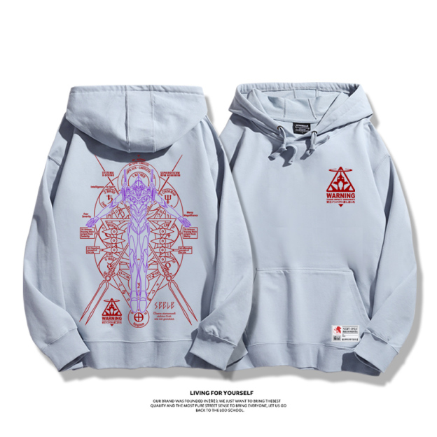 新世紀福音戰士新款 親子情侶男女款連帽衛衣-CASEZONE