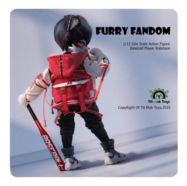 【預購】Tit Mok Toys 福瑞系列-1/12可動獸人 棒球運動員羅賓森-CASEZONE