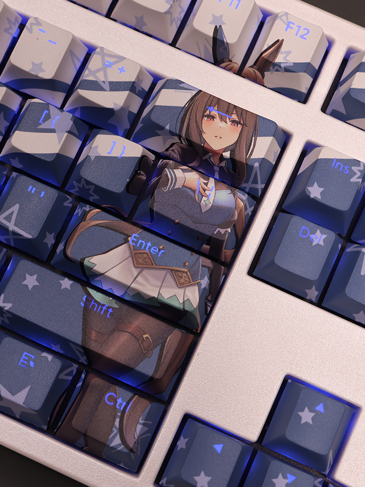 愛慕織姬賽馬娘透光RGB108鍵標準配列衛星軸鍵帽-CASEZONE