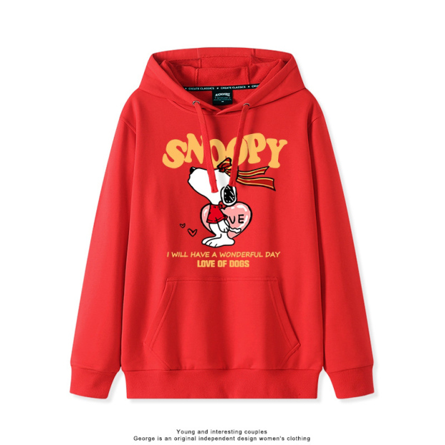 史努比 聯名衛衣2025秋冬新款親子情侶裝連帽衛衣