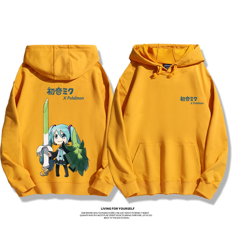 初音未來新款 親子情侶男女款連帽衛衣-CASEZONE