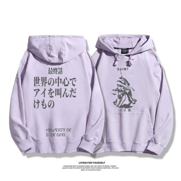 新世紀福音戰士新款 親子情侶男女款連帽衛衣-CASEZONE