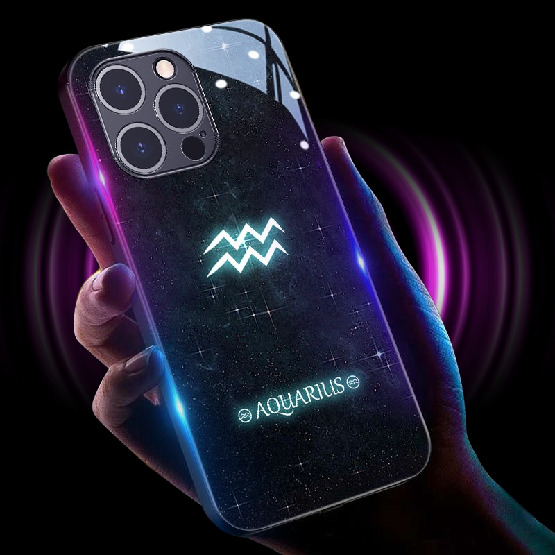 十二星座來電閃智能發光手機殼-CASEZONE