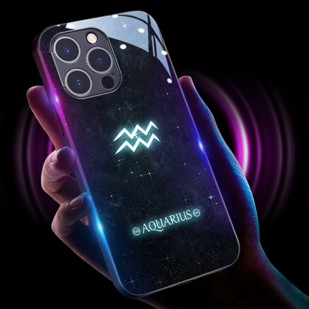 十二星座來電閃智能發光手機殼-CASEZONE