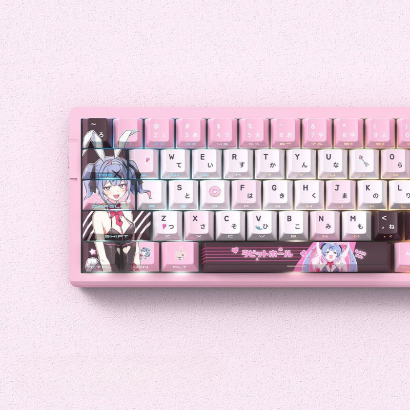 初音兔子洞 二次元側刻透光機械鍵盤
