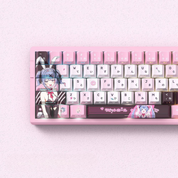 初音兔子洞 二次元側刻透光機械鍵盤