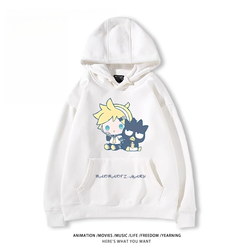 初音未來X三麗鷗新款 親子情侶男女款連帽衛衣