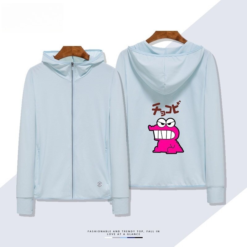 蠟筆小新鱷魚山先生 夏季通勤冰絲速乾涼感防曬外套