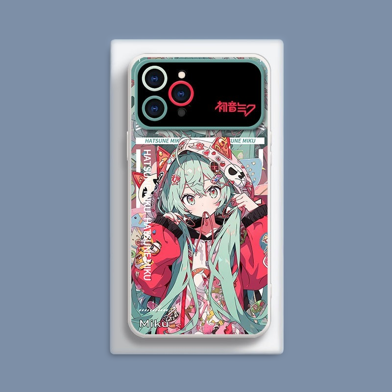 初音未來液態大視窗全包矽膠防摔軟殼-CASEZONE