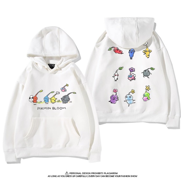 皮克敏PIKMIN4 聯名衛衣新款 親子情侶裝連帽衛衣