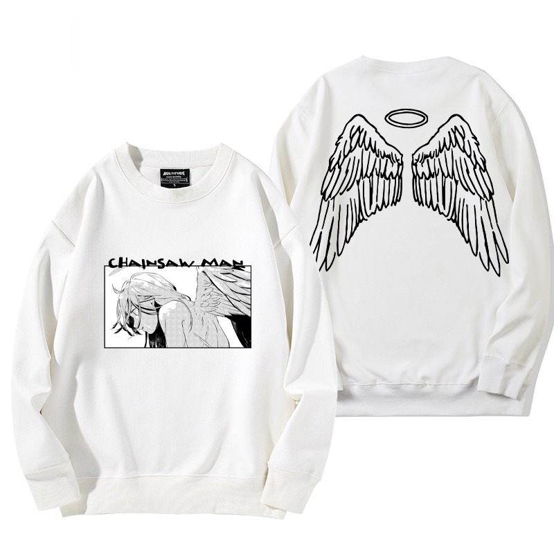 鏈鋸人 秋冬新款 親子情侶裝圓領長袖