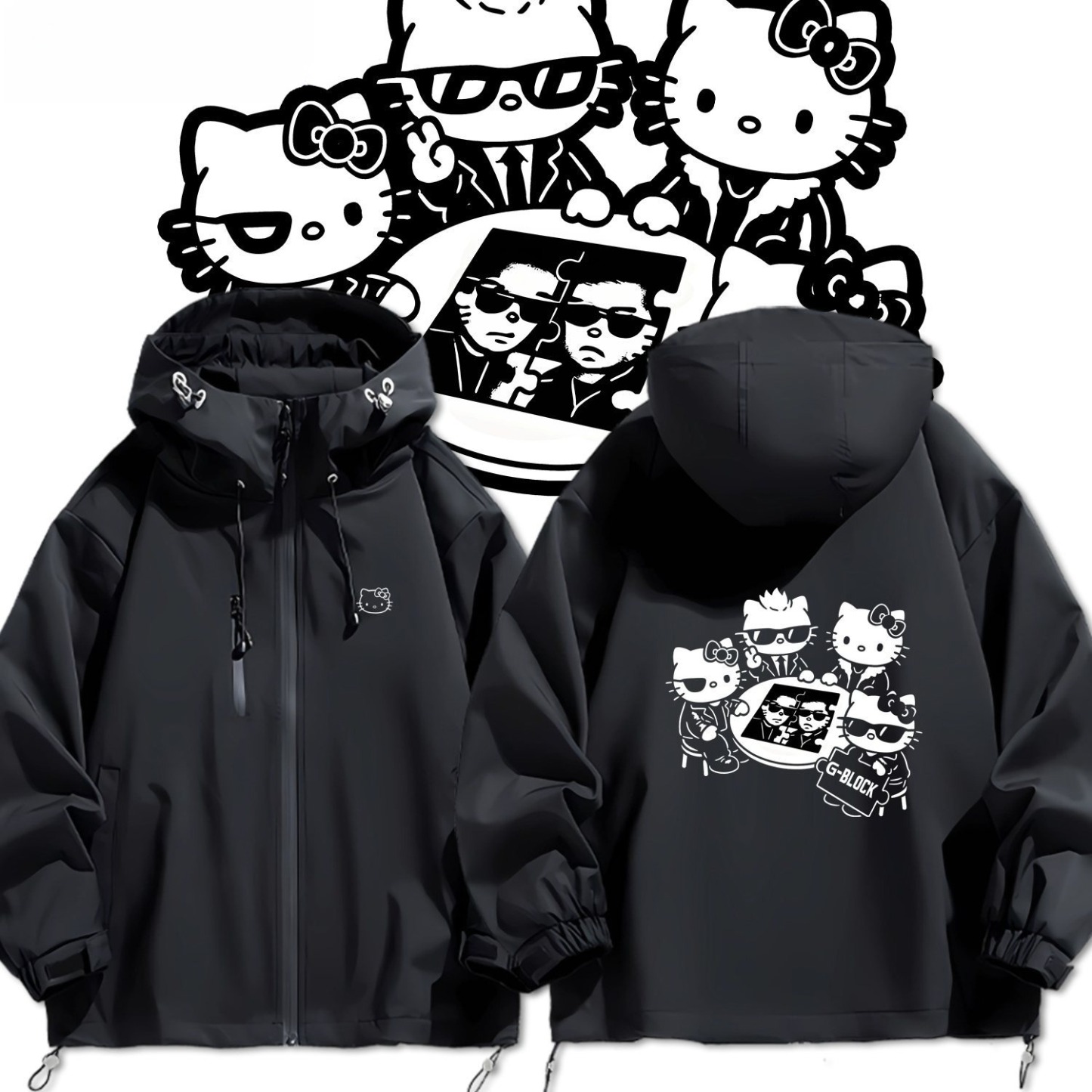 HelloKitty周邊 男女同款秋冬衝鋒衣