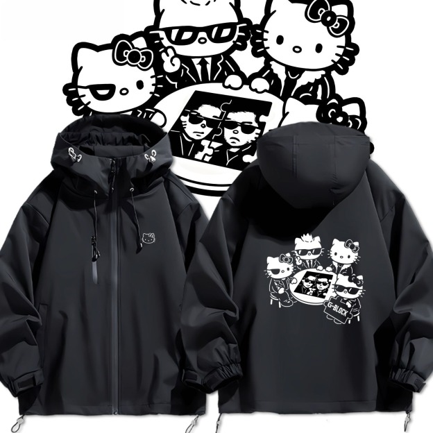 HelloKitty周邊 男女同款秋冬衝鋒衣