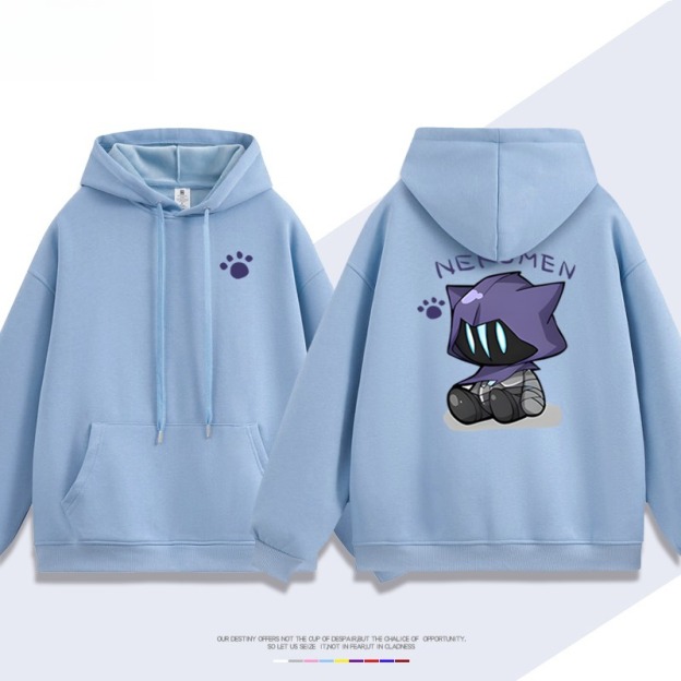 瓦羅蘭特歐門貓貓新款 親子情侶男女連帽衛衣