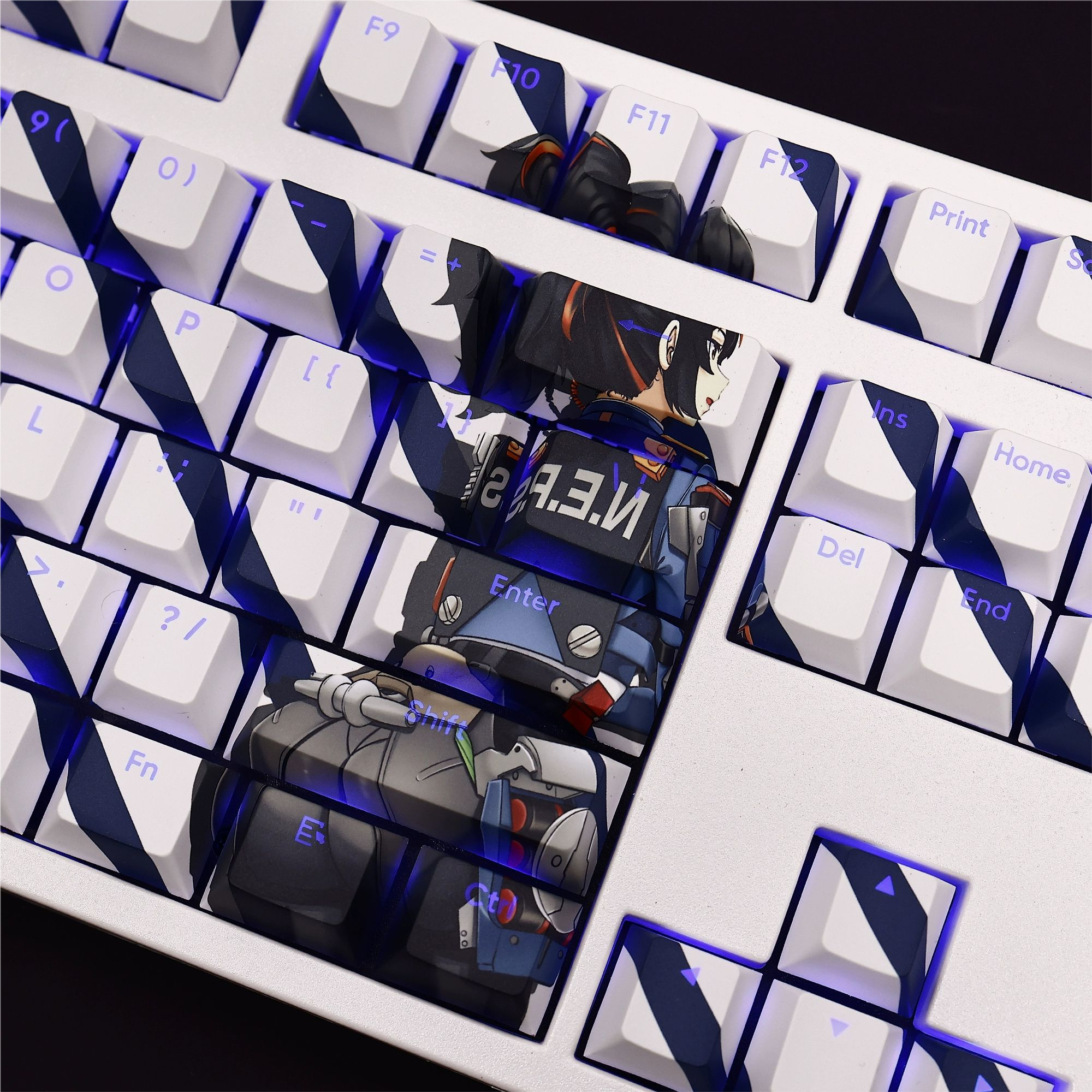 朱鳶透光RGB108鍵標準配列衛星軸鍵帽-CASEZONE