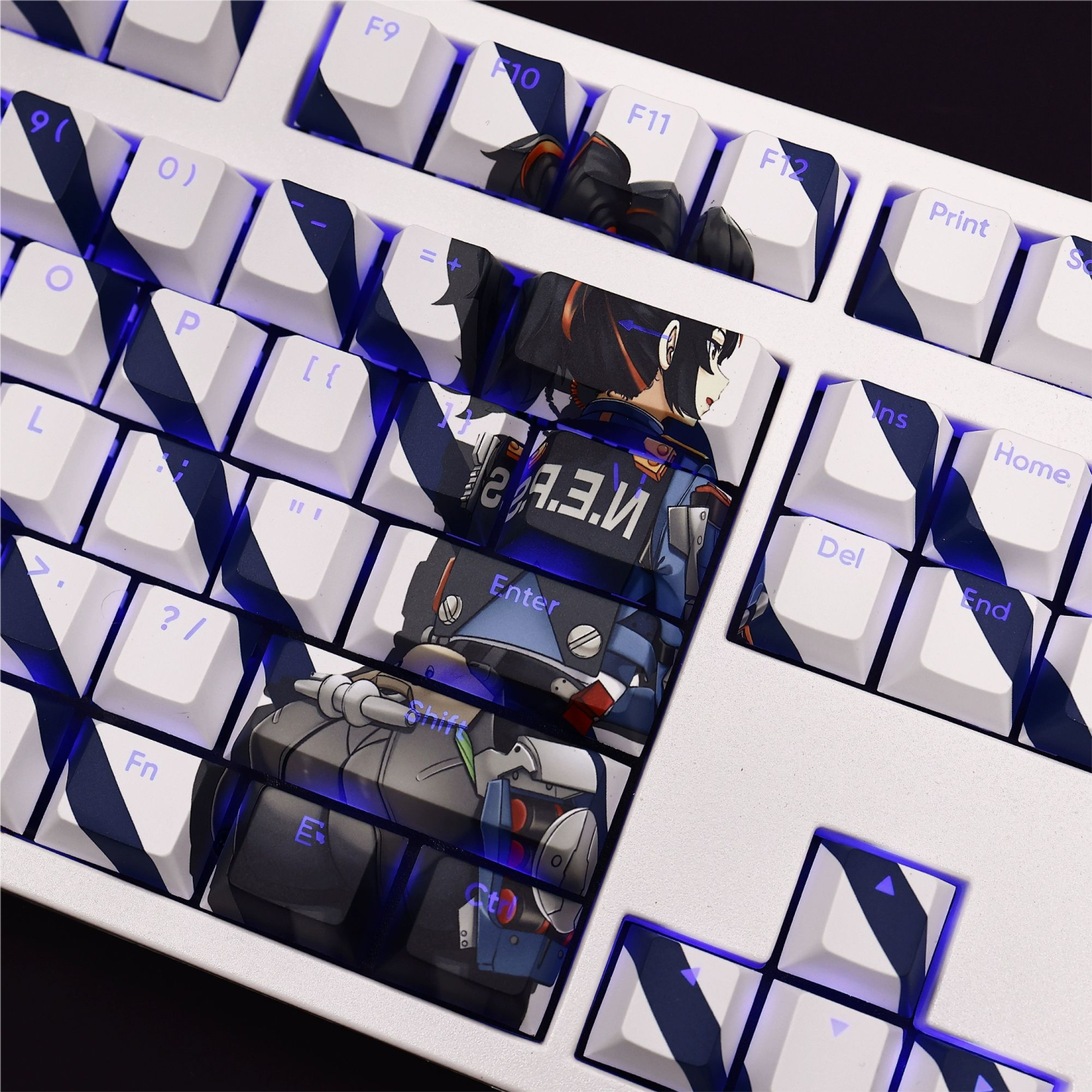 朱鳶透光RGB108鍵標準配列衛星軸鍵帽-CASEZONE