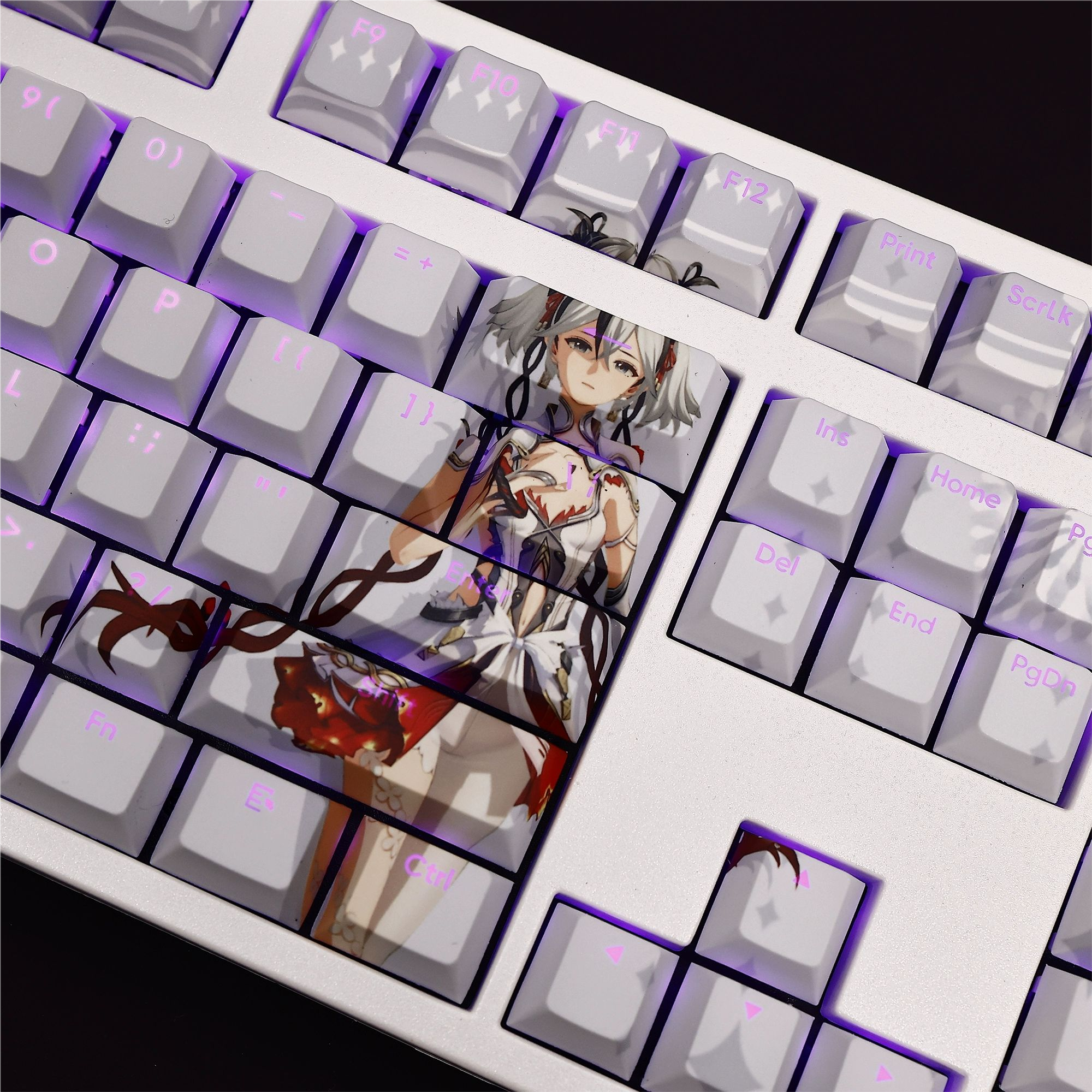 鳴潮椿透光RGB108鍵標準配列衛星軸鍵帽-CASEZONE