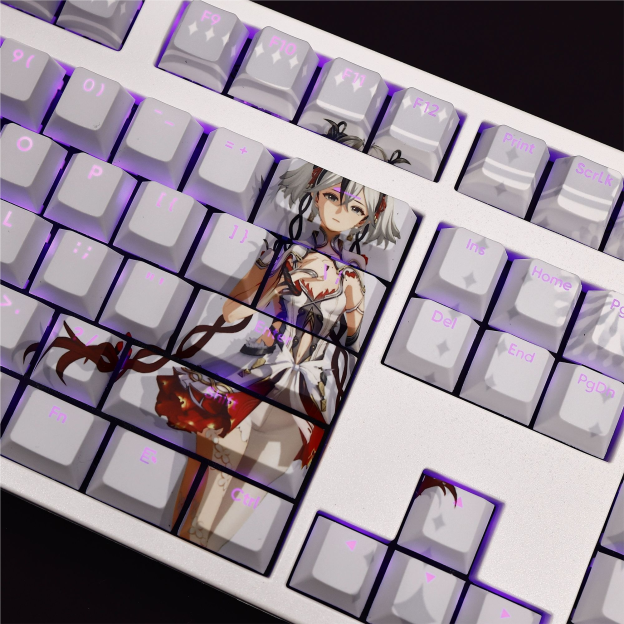 鳴潮椿透光RGB108鍵標準配列衛星軸鍵帽-CASEZONE