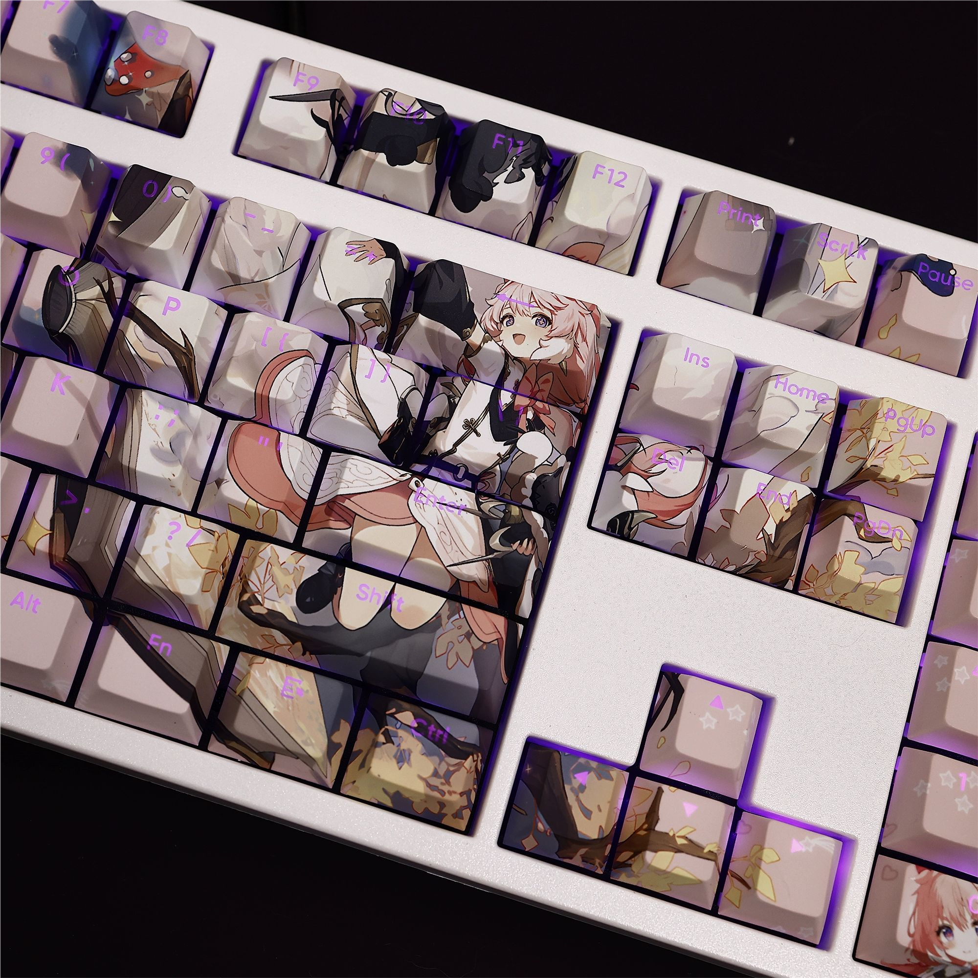 鳴潮安可透光RGB108鍵標準配列衛星軸鍵帽-CASEZONE