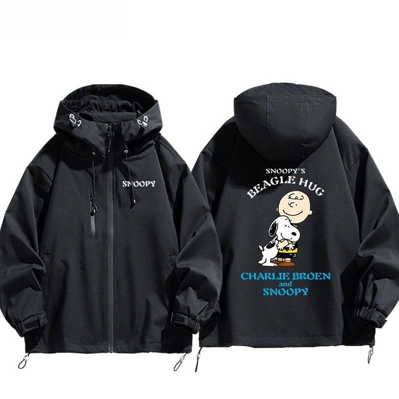 史努比Snoopy周邊 男女同款秋冬衝鋒衣