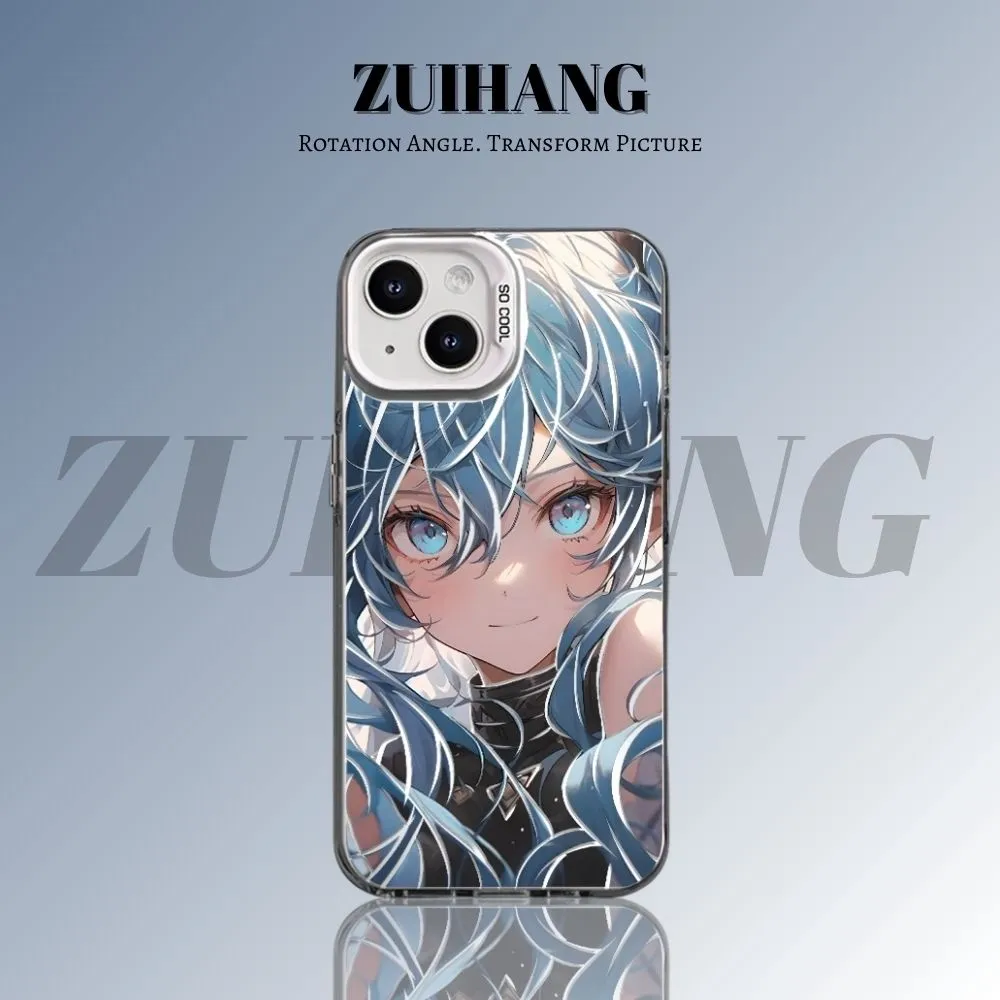 初音未來彩銀防摔手機殼-CASEZONE