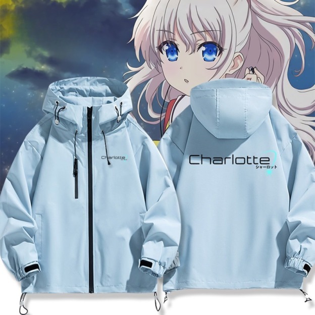 key社Charlotte友利奈緒周邊 男女同款秋冬衝鋒衣
