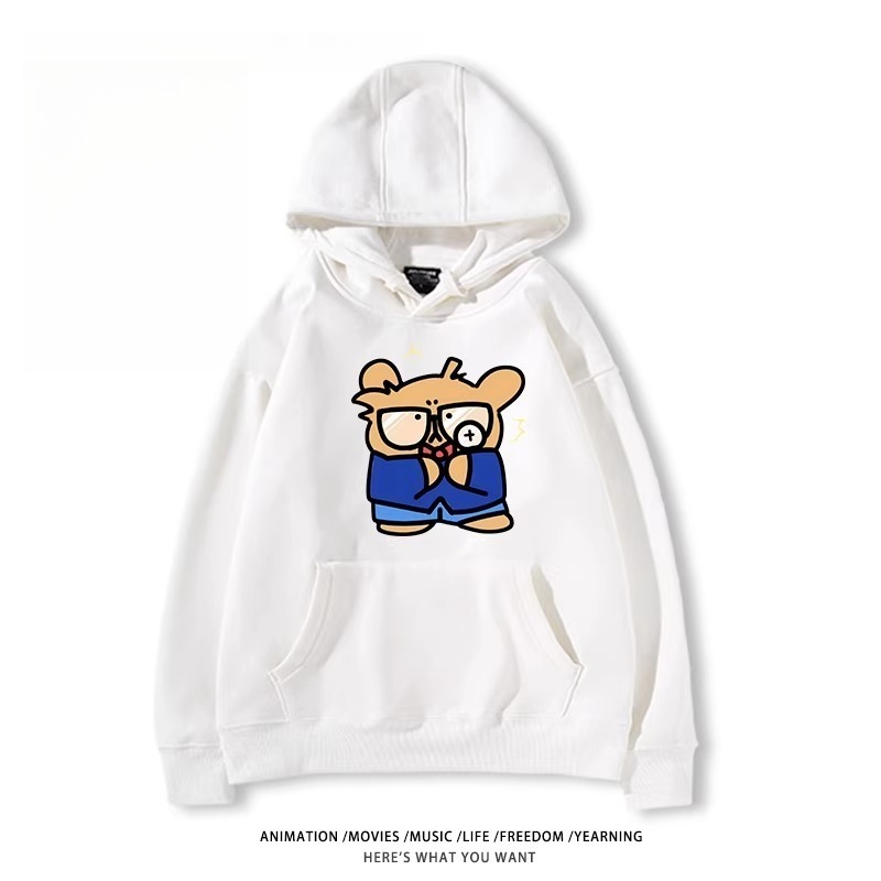 缐條小狗X名偵探柯南新款 親子情侶男女款連帽衛衣