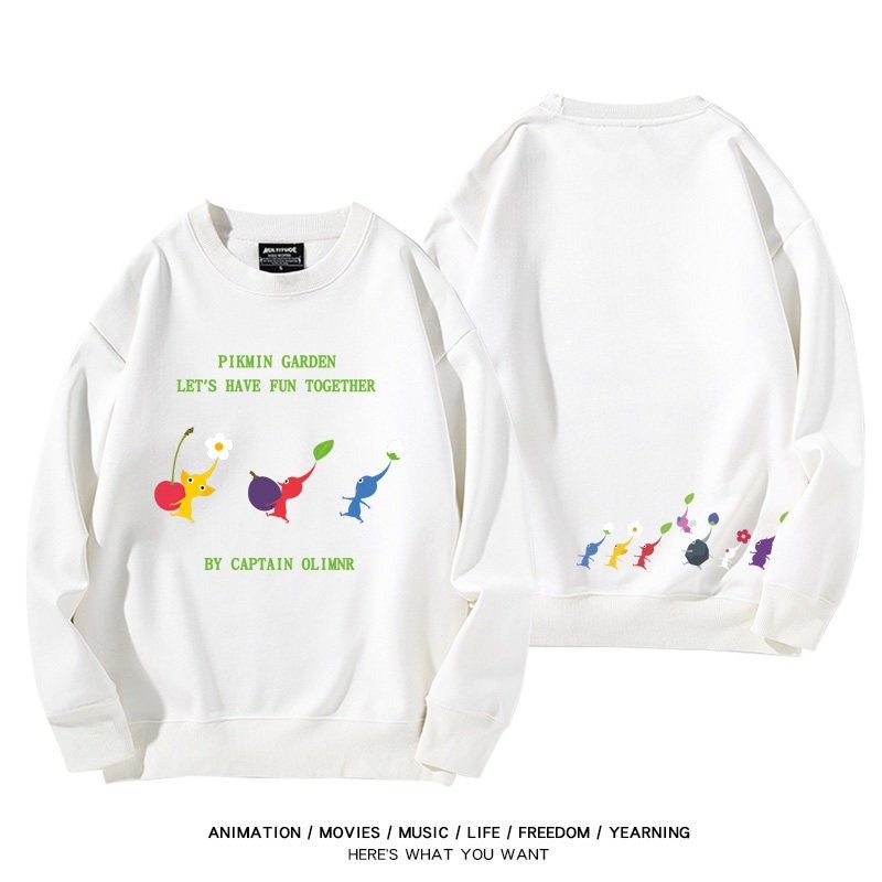 皮克敏PIKMIN4聯名男女同款情侶親子 圓領長袖