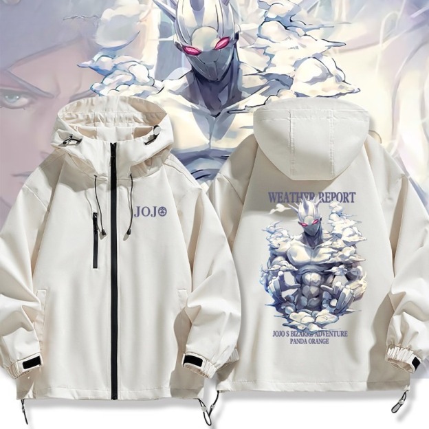 JOJO的奇妙冒險多明尼克普奇替身天氣預報周邊 男女同款秋冬衝鋒衣