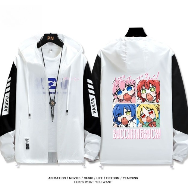 孤獨搖滾 輕薄透氣拉鏈防曬衣外套