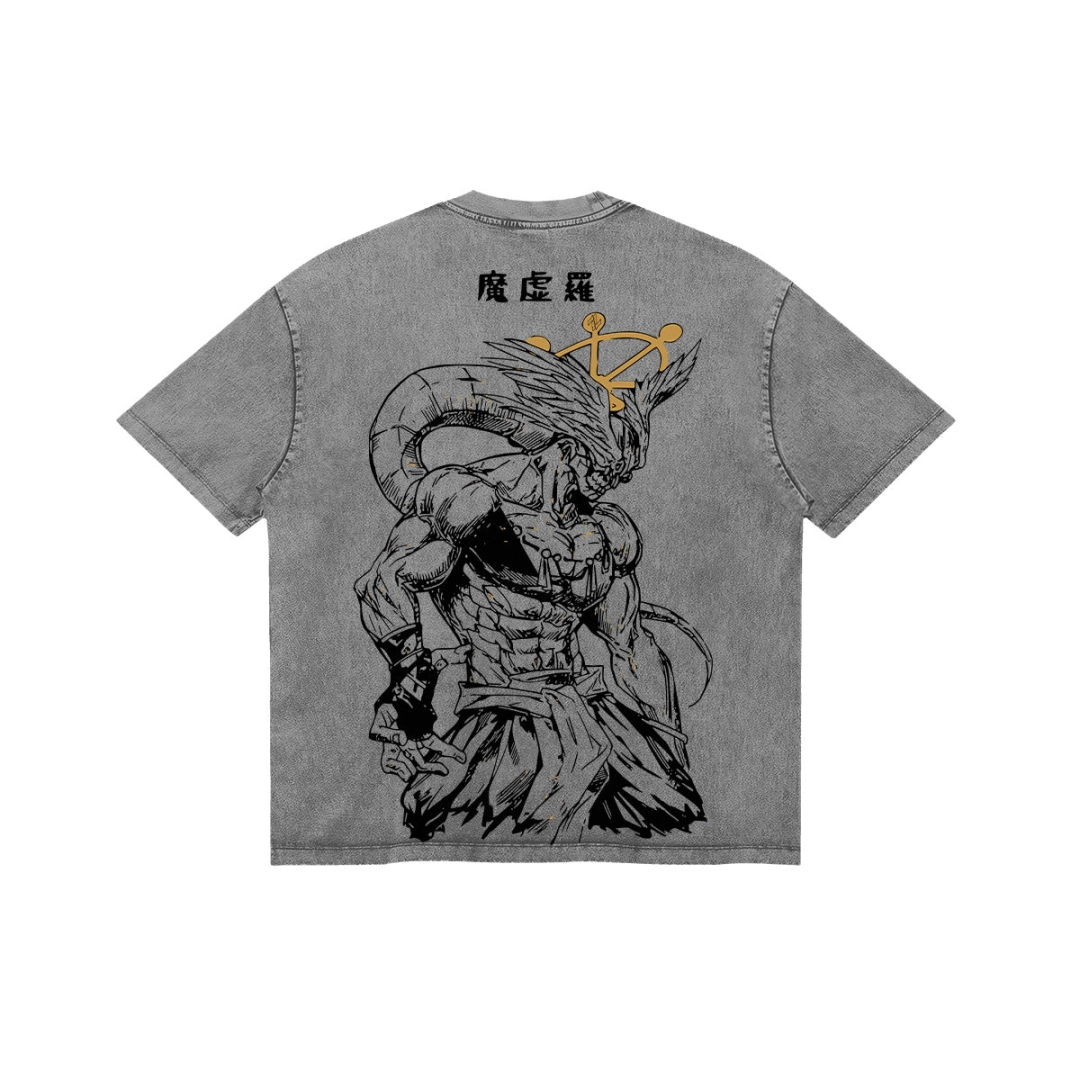 法輪適應:魔虛羅水洗做舊T恤