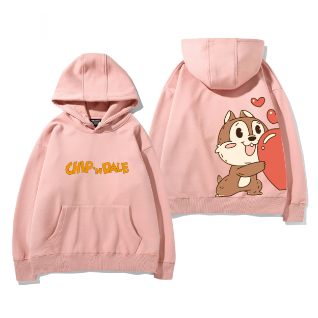 奇奇和蒂蒂新款 親子情侶男女款連帽衛衣-CASEZONE