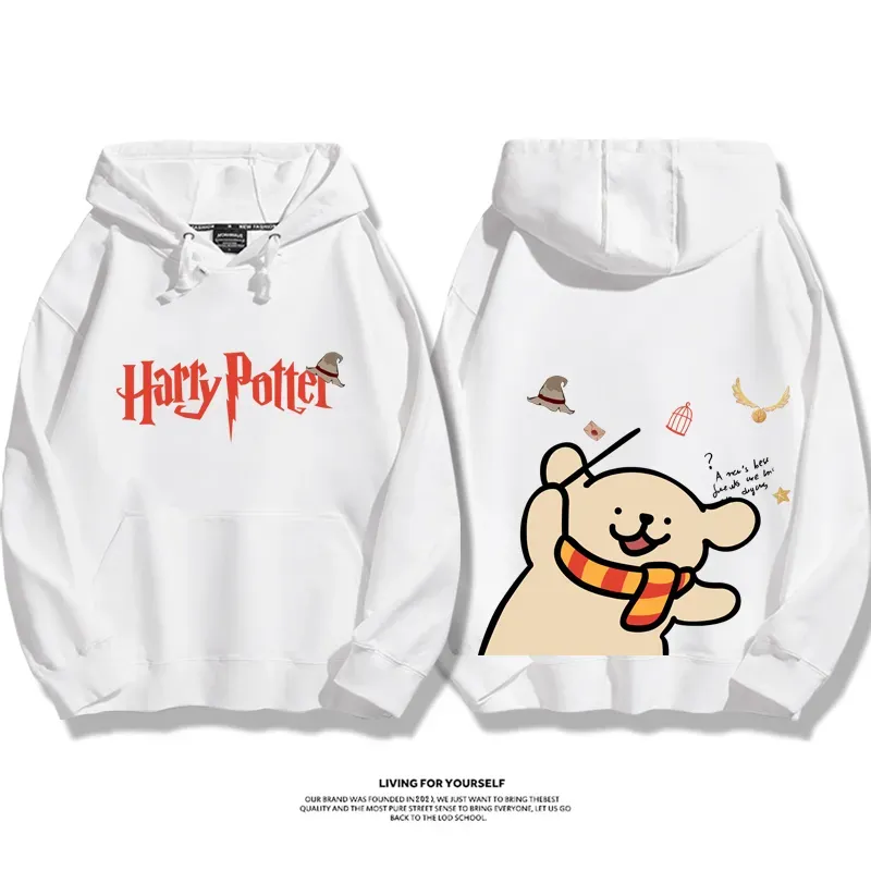 線條小狗 X 哈利波特聯名 親子情侶男女款連帽衛衣-ZUIHANG SHOP