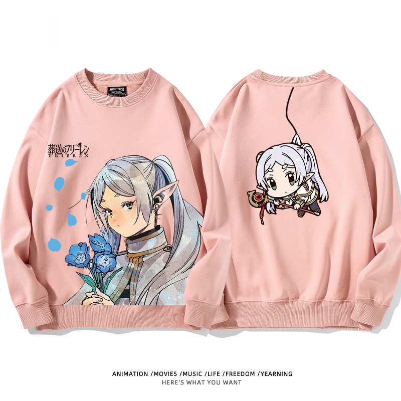 葬送的芙莉蓮 秋冬新款 親子情侶裝圓領長袖