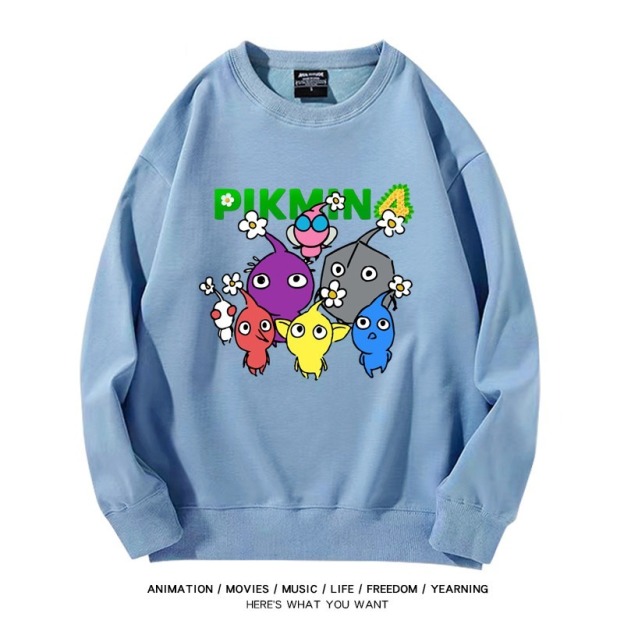 皮克敏PIKMIN4聯名男女同款情侶親子 圓領長袖