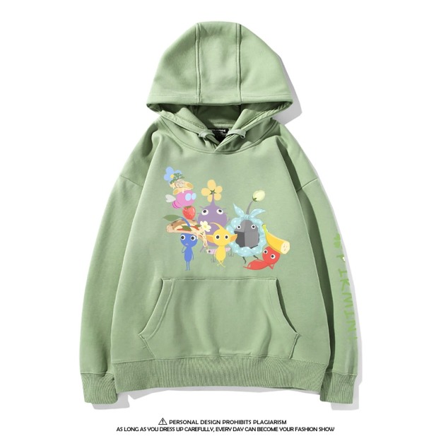 皮克敏PIKMIN4聯名衛衣新款 親子情侶裝連帽衛衣