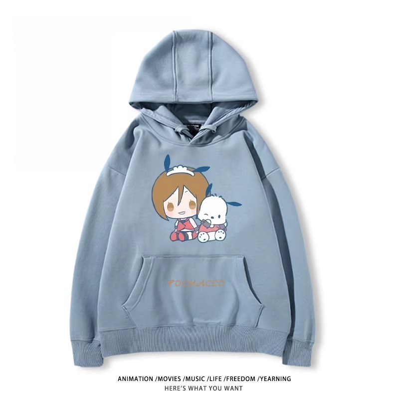 初音未來X三麗鷗新款 親子情侶男女款連帽衛衣