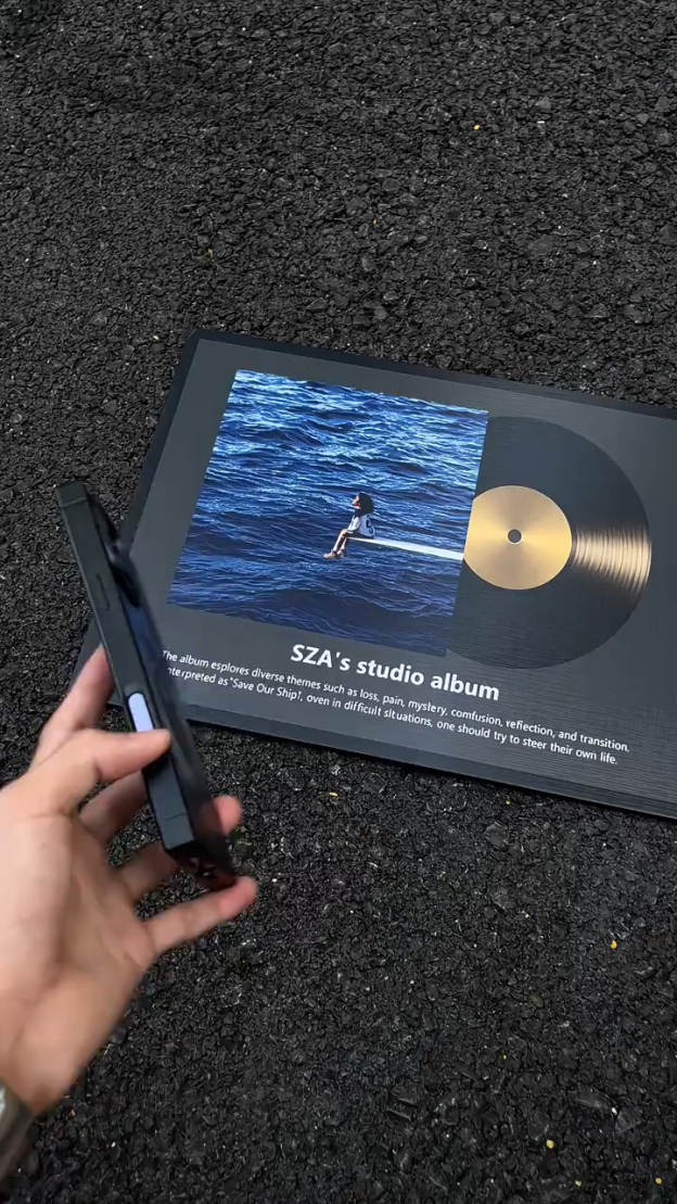 斯圖西方形磁吸黑八手機殼