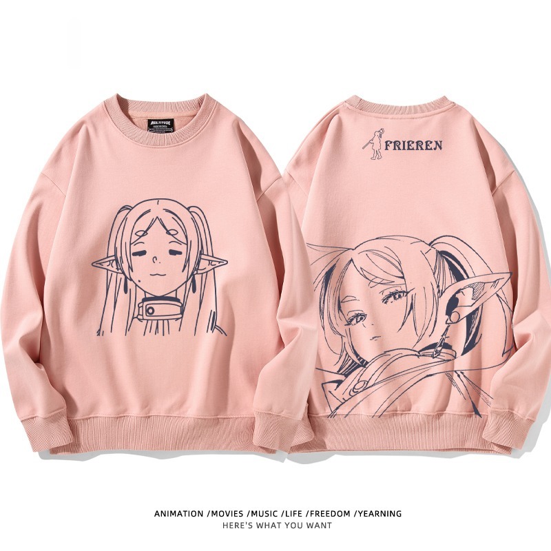 葬送的芙莉蓮 秋冬新款 親子情侶裝圓領長袖