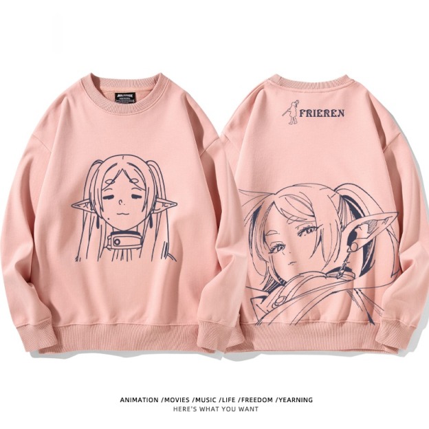 葬送的芙莉蓮 秋冬新款 親子情侶裝圓領長袖