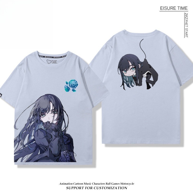 Ado歌手 2026親子情侶男女同款 印花短袖T恤