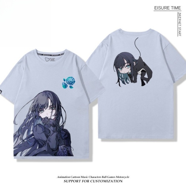 Ado歌手 2026親子情侶男女同款 印花短袖T恤