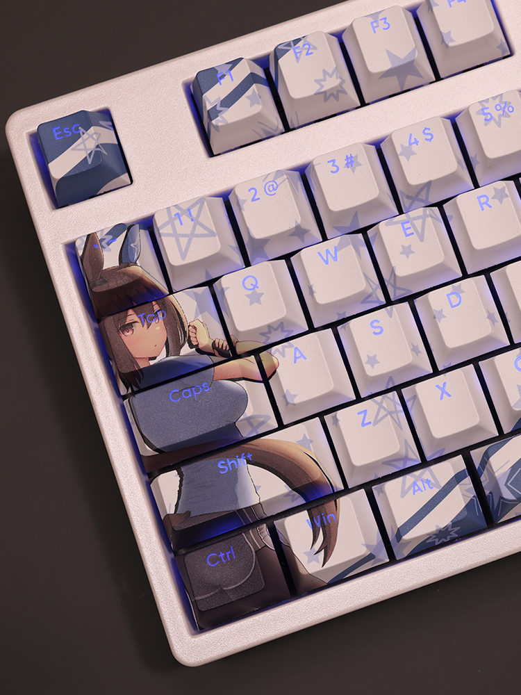 愛慕織姬賽馬娘透光RGB108鍵標準配列衛星軸鍵帽-CASEZONE