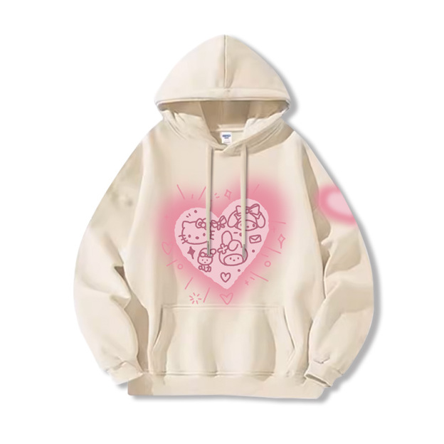 HelloKitty新款 寬鬆百搭 秋冬款 寬鬆連帽衛衣-ZUIHANG SHOP