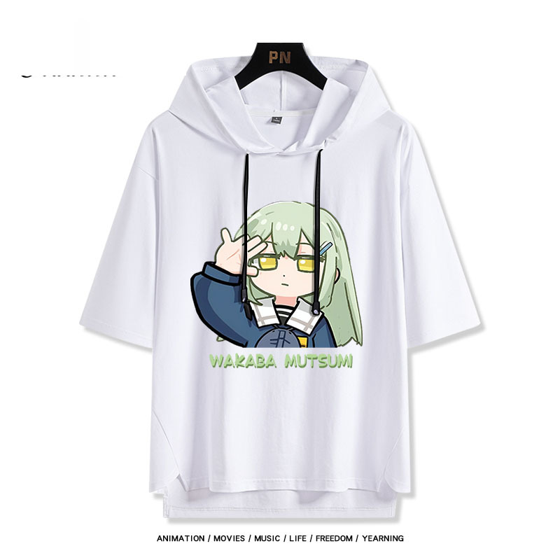 BanG Dream! Ave Mujica 若葉睦 連帽短袖T恤-ZUIHANG SHOP