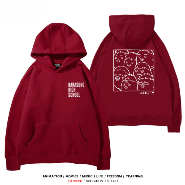 排球少年新款 親子情侶男女款連帽衛衣-CASEZONE