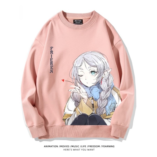 葬送的芙莉蓮 秋冬新款 親子情侶裝圓領長袖