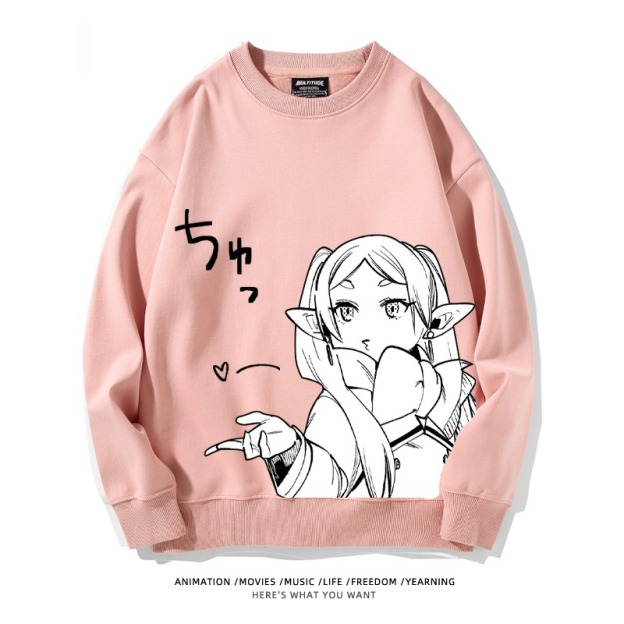 葬送的芙莉蓮 秋冬新款 親子情侶裝圓領長袖