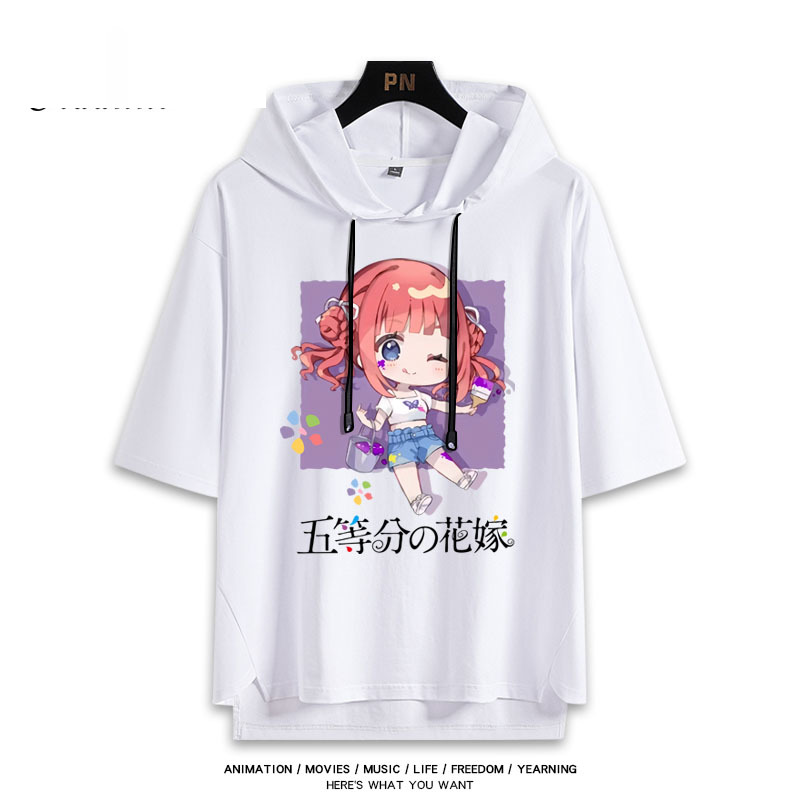 五等分的新娘 連帽短袖T恤
